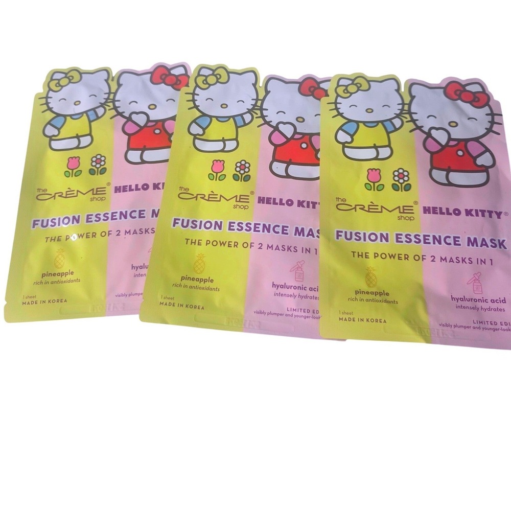 The Creme Shop Hello Kitty Fusion Essence Limited Edition Face Mask Sheet Lot 4